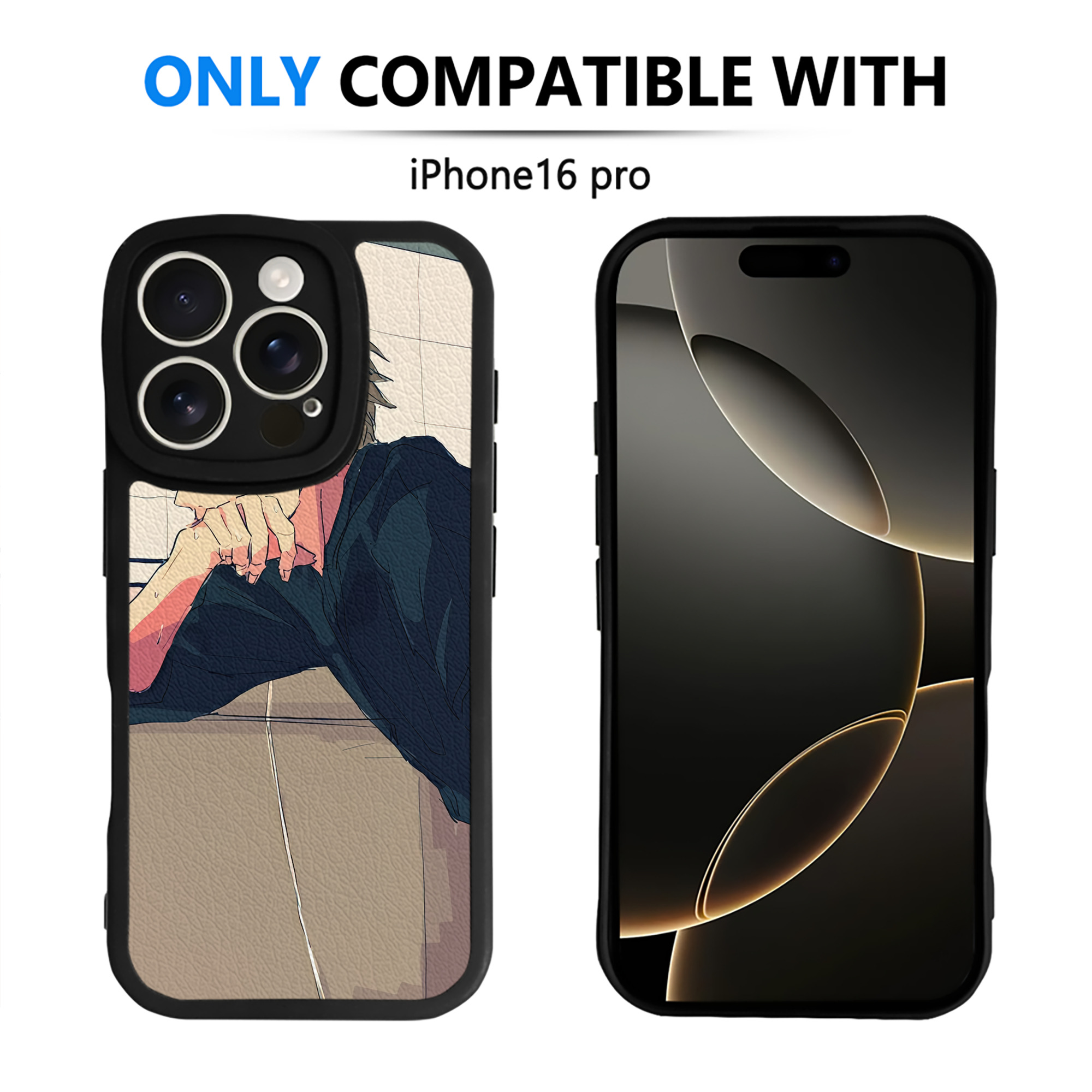 （画像用） ハイキュー!! Haikyu!! 【iPhone 16シリーズ対応】シリコンスマホケース（レザー調） 材質：シリコン